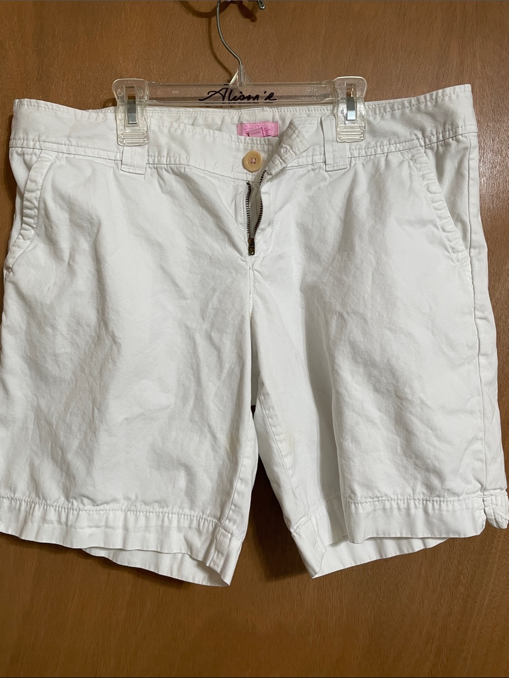 Lilly Pulitzer Bright White Mid-Rise Bermuda Shorts